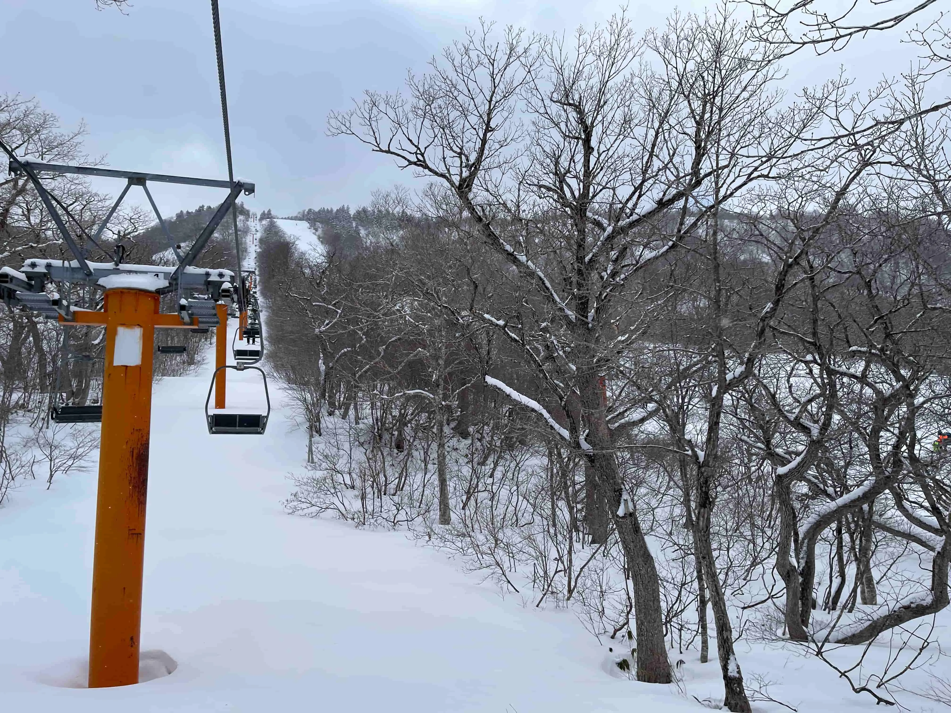 Ski lift in Togata Onsen