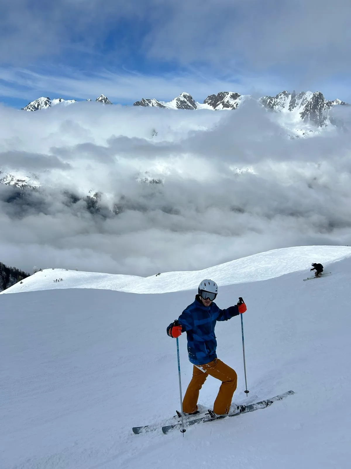 Me skiing in the alps